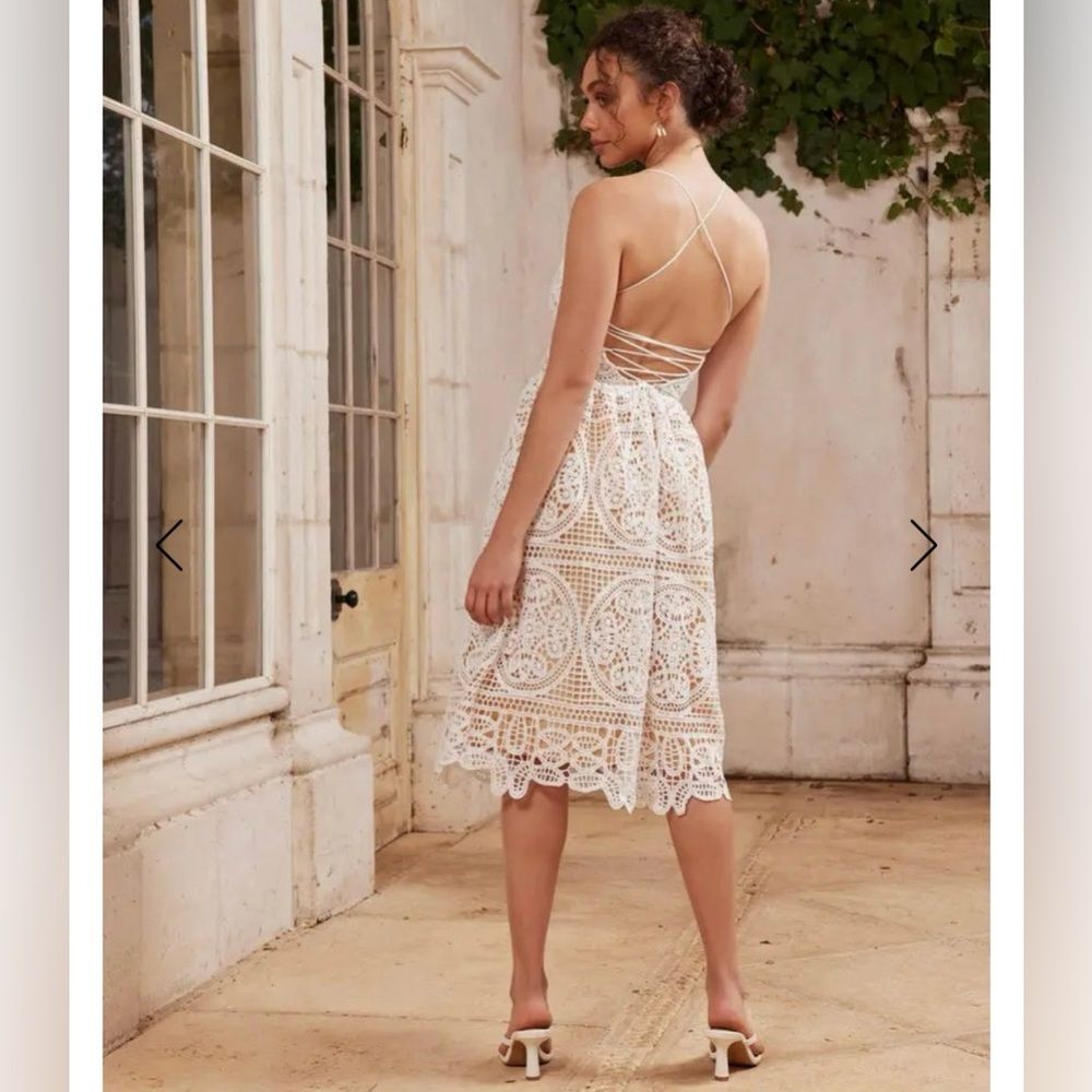 Two Sisters Kate Lace Open Back Dress H2